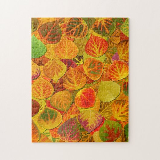Aspen Leaves Collage Solid Medley 1 Legpuzzel (Verticaal)