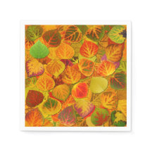 Aspen Leaves Collage Solid Medley 1
