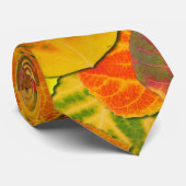 Aspen Leaves Collage Solid Medley 1 Stropdas (Opgerold)