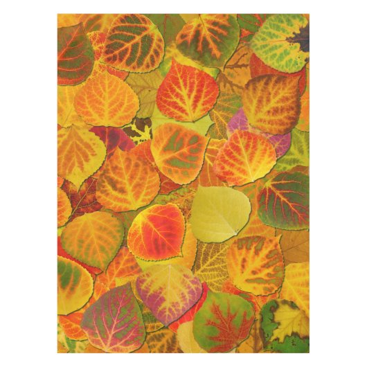 Aspen Leaves Collage Solid Medley 1 Tafelkleed (Voorkant)
