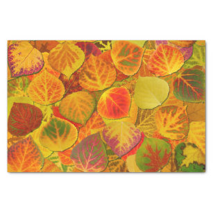 Aspen Leaves Collage Solid Medley 1 Tissuepapier