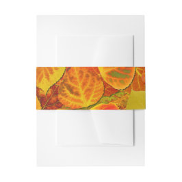 Aspen Leaves Collage Solid Medley 1 Uitnodigingen Wikkel