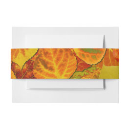 Aspen Leaves Collage Solid Medley 1 Uitnodigingen Wikkel