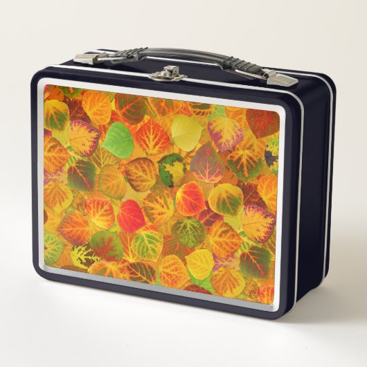 Aspen Leaves collage solid medley naadloos 1 (Voorkant)