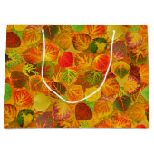 Aspen Leaves collage solid medley naadloos 1 Large Cadeautasje (Voorkant)