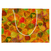 Aspen Leaves collage solid medley naadloos 1 Large Cadeautasje (Achterkant)