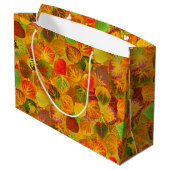 Aspen Leaves collage solid medley naadloos 1 Large Cadeautasje (Achterkant Gekanteld)