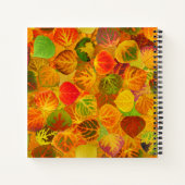 Aspen Leaves collage solid medley naadloos 1 Notitieboek (Achterkant)