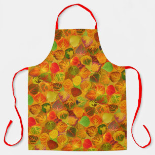 Aspen Leaves collage solid medley naadloos 1 Schort