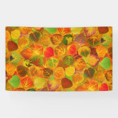 Aspen Leaves Collage Solid Medley Naadloos 1 Spandoek (Horizontaal)