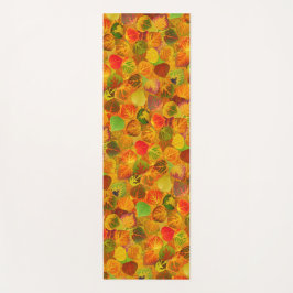 Aspen Leaves collage solid medley naadloos 1 Yogamat