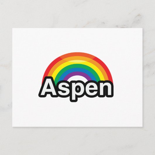 ASPEN LGBT PRIDE RAINBOW - PNG.nl Briefkaart (Voorkant)