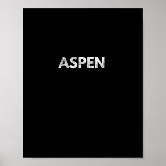 Aspen Long Sleeve Colorado Skiën Snowboarden Poster (Voorkant)