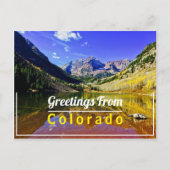Aspen Maroon Bells Colorado Briefkaart (Voorkant)
