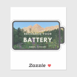 Aspen Maroon Bells Oplaadsticker Sticker