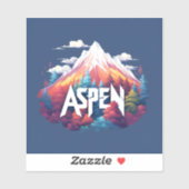 Aspen Mountain Bos Reissticker Sticker (Vel)