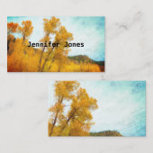 Aspen Mountain herfstlandschap natuur Visitekaartje (Voorkant / Achterkant)