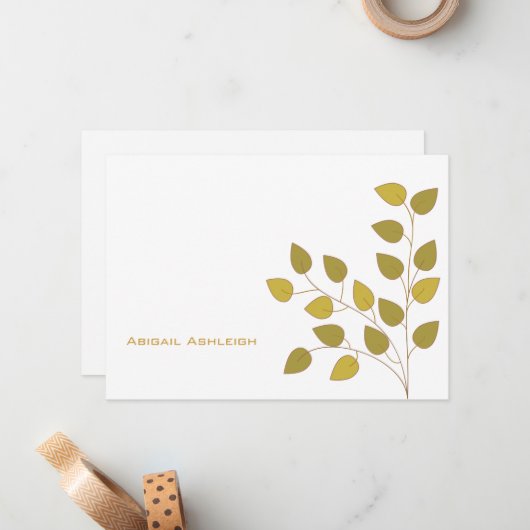 Aspen Note Card Notitiekaartje (Voorkant / Achterkant in situ)