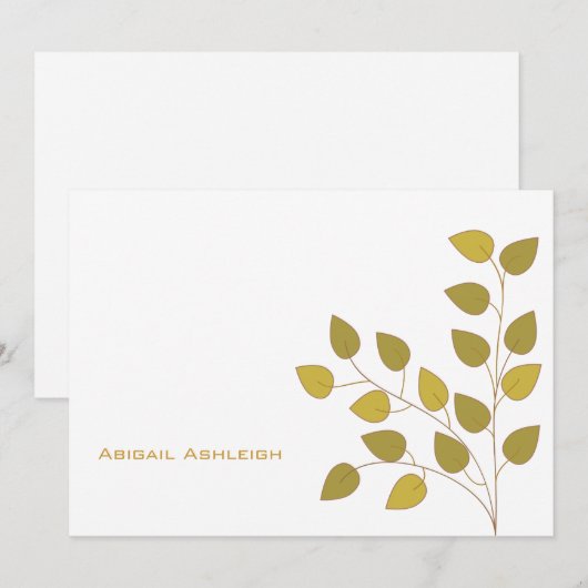 Aspen Note Card Notitiekaartje (Voorkant / Achterkant)