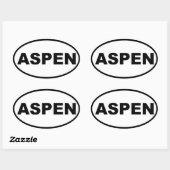 Aspen Ovale Sticker (Vel)
