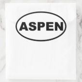 Aspen Ovale Sticker (Tas)