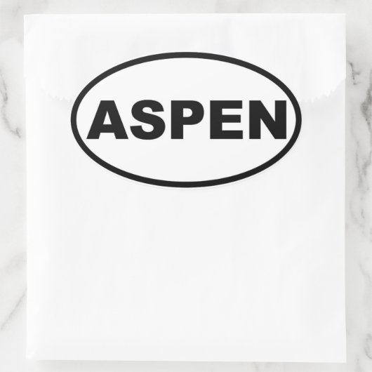 Aspen Ovale Sticker (Tas)