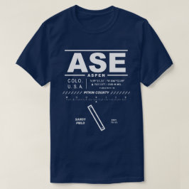 Aspen Pitkin County Airport ASE T-shirt