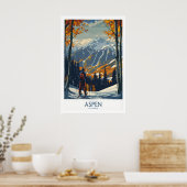 Aspen Poster Ski Print 1 (Keuken)