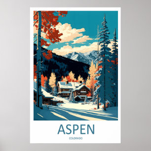 Aspen Poster Vintage Reis Ski Nationaal Park