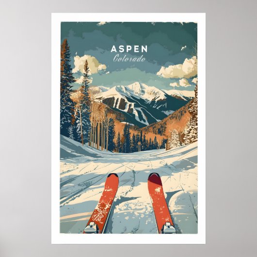 Aspen Reisposter - Colorado 1 Poster (Voorkant)