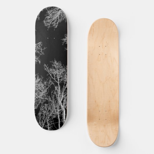 Aspen Skateboard Deck - Zwarte Nacht (Voorkant)