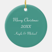 Aspen Ski Circle Gepersonaliseerd Keramisch Ornament (Achterkant)