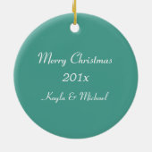 Aspen Ski Circle Gepersonaliseerd Keramisch Ornament (Achterkant)