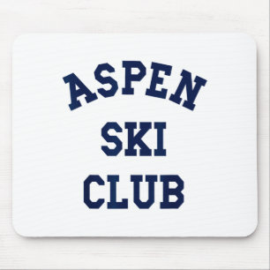 Aspen ski club colorado ski berg reizen skiër muismat