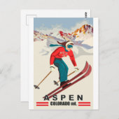 Aspen Ski, Colorado Mountains Briefkaart (Voorkant / Achterkant)