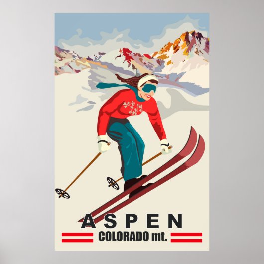 Aspen Ski, Colorado Poster (Voorkant)