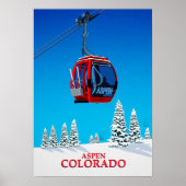 Aspen Ski Poster (Voorkant)