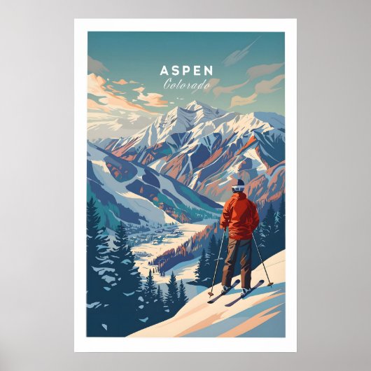 Aspen Ski-poster 1 Poster (Voorkant)