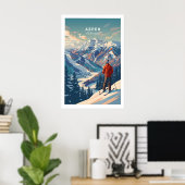 Aspen Ski-poster 1 Poster (Thuiskantoor)