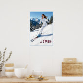 Aspen ski-poster poster (Keuken)