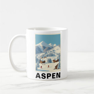 Aspen Skiën, Colorado Vintage Reizen Koffiemok