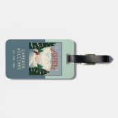 Aspen Skier | Colorado Bagagelabel (Achterkant horizontaal)