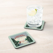 Aspen Skier | Colorado Bier Onderzetter (Rechterzijde)