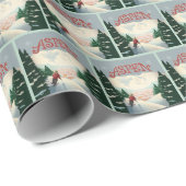 Aspen Skier | Colorado Cadeaupapier (Rol Hoek)