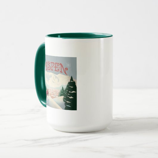 Aspen Skier | Colorado Mok (Voorkant links)