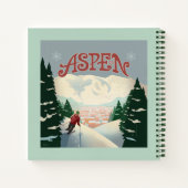 Aspen Skier | Colorado Notitieboek (Achterkant)