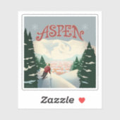 Aspen Skier | Colorado Sticker (Vel)