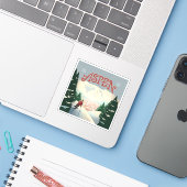 Aspen Skier | Colorado Sticker (Laptop met iPhone)