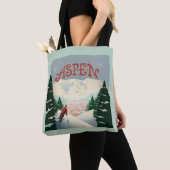 Aspen Skier | Colorado Tote Bag (Dichtbij)