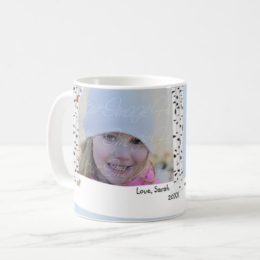 Aspen Snow Holiday Foto Mok (Voorkant links)